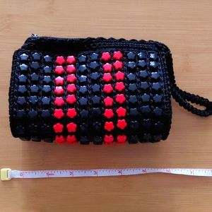 Hand Made Beaded Mini Purse / Wristlet